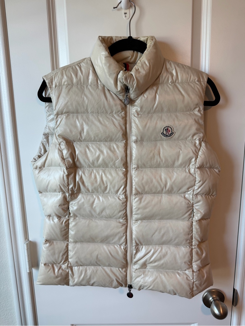 Moncler Women's Cream Puffer Down Vest